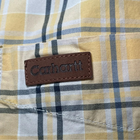 Carhartt S148 Short Sleeve Plaid Shirt Men's XL Button Down 100% Cotton Outdoor - Picture 5 of 11